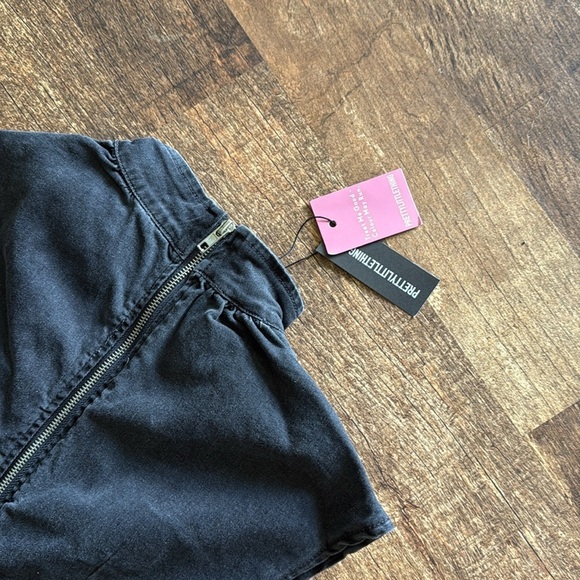 PRETTYLITTLETHING Tall Washed Grey High Neck Sleeveless Denim Midaxi Dress - Picture 11 of 11